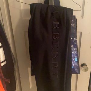 Black Burberry joggers authentic